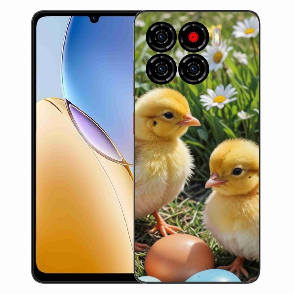 Gelový kryt mmCase na ZTE Blade A56 - kuřátka