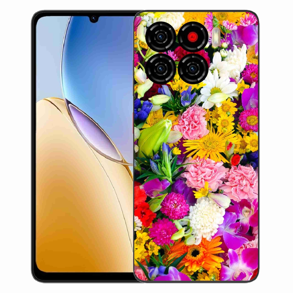 Gelový kryt mmCase na ZTE Blade A56 - květiny 12