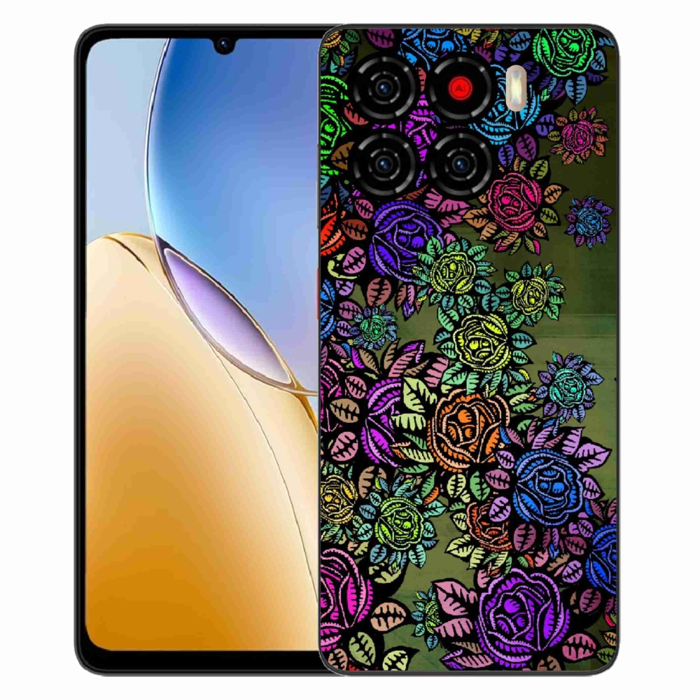 Gelový kryt mmCase na ZTE Blade A56 - květiny 6