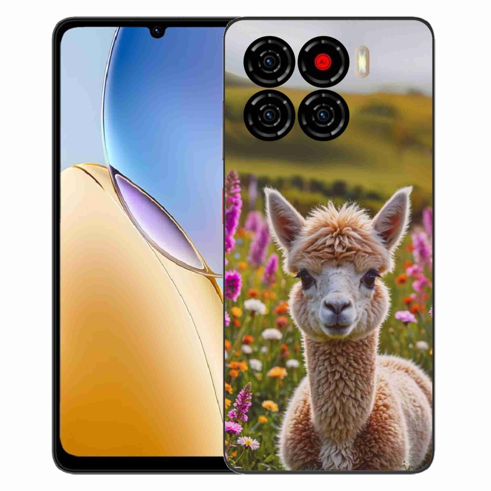 Gelový kryt mmCase na ZTE Blade A56 - lama na louce