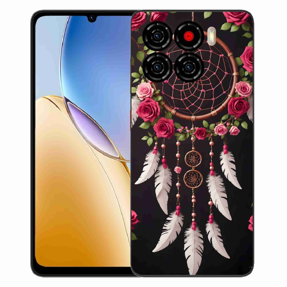 Gelový kryt mmCase na ZTE Blade A56 - lapač snů s růžemi