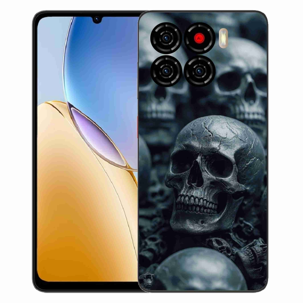 Gelový kryt mmCase na ZTE Blade A56 - lebka 2