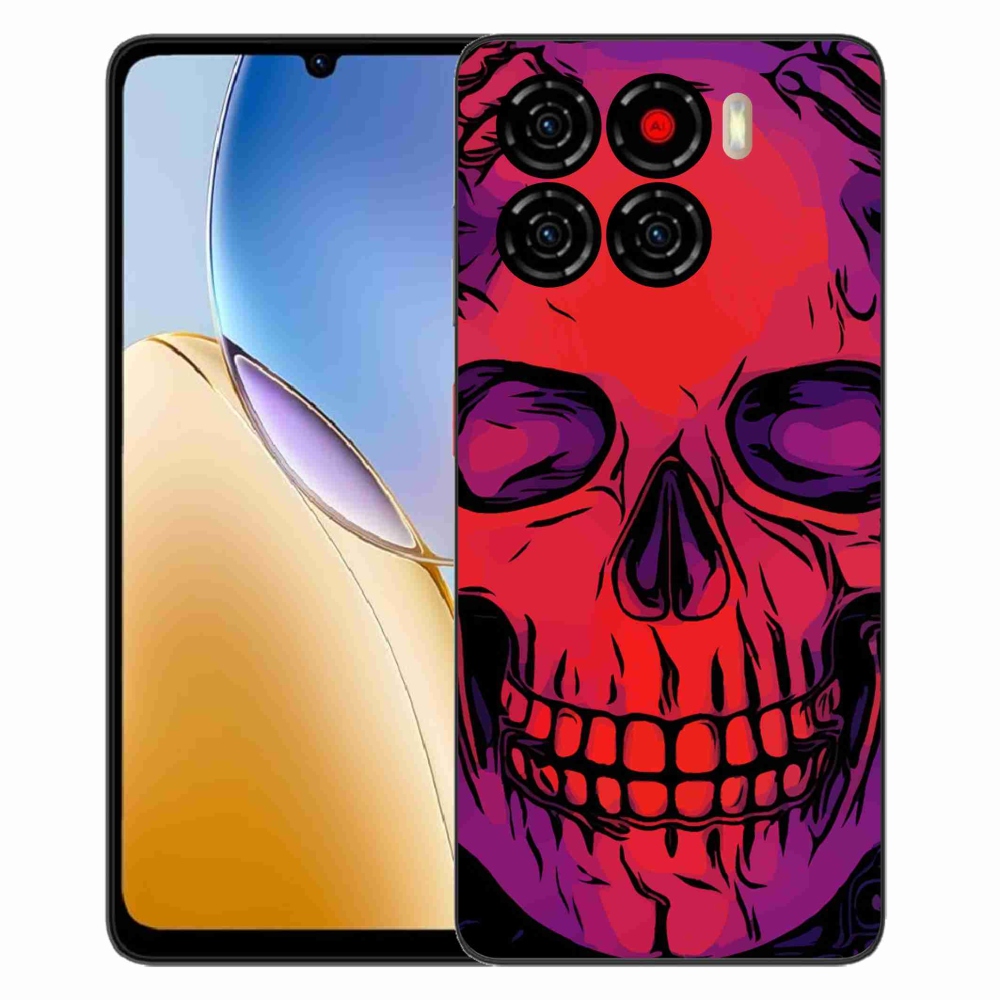 Gelový kryt mmCase na ZTE Blade A56 - lebka