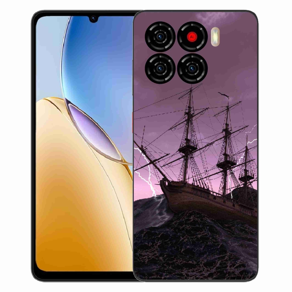 Gelový kryt mmCase na ZTE Blade A56 - loď v bouři