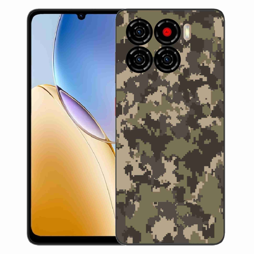 Gelový kryt mmCase na ZTE Blade A56 - maskáčový vzor 12