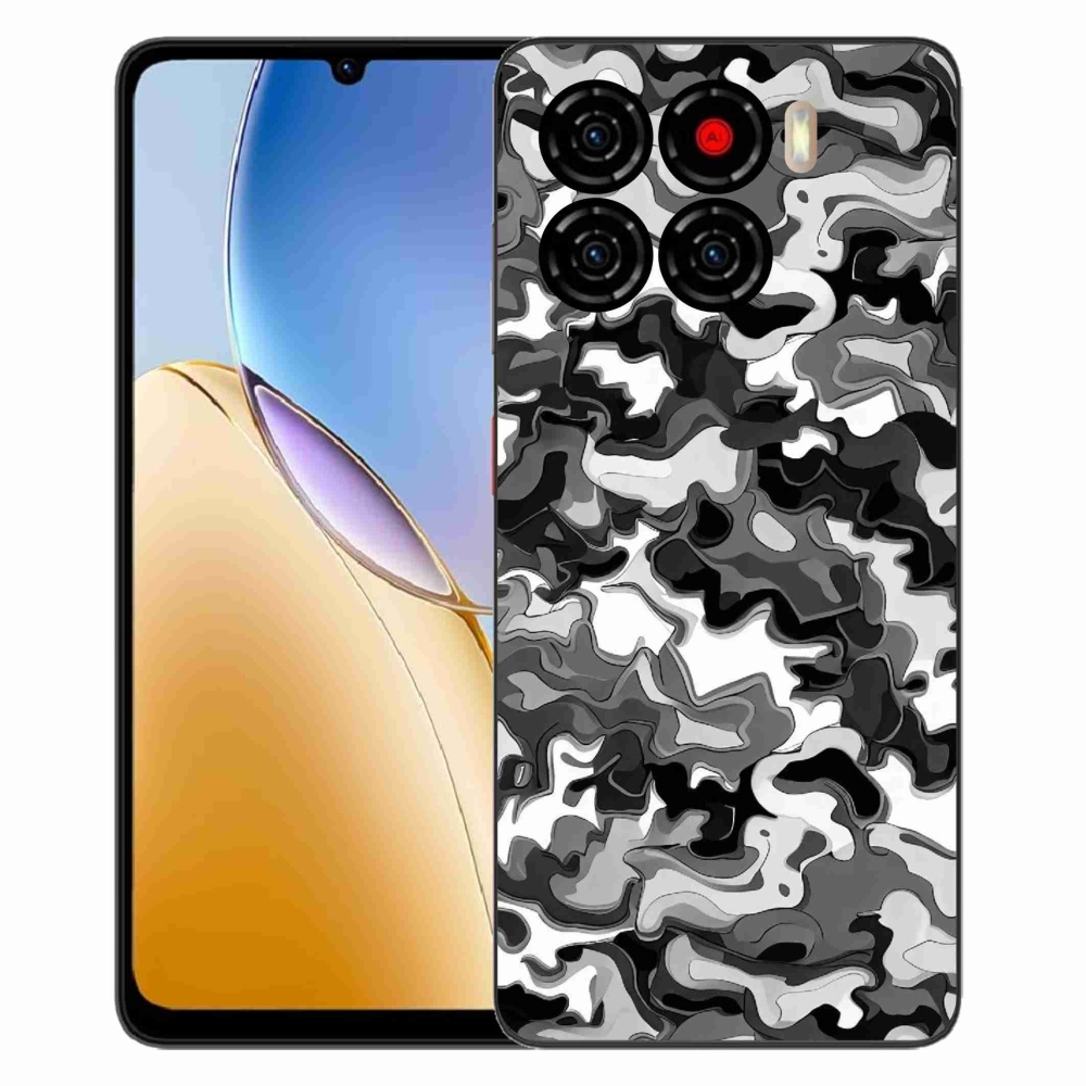 Gelový kryt mmCase na ZTE Blade A56 - maskáčový vzor 3