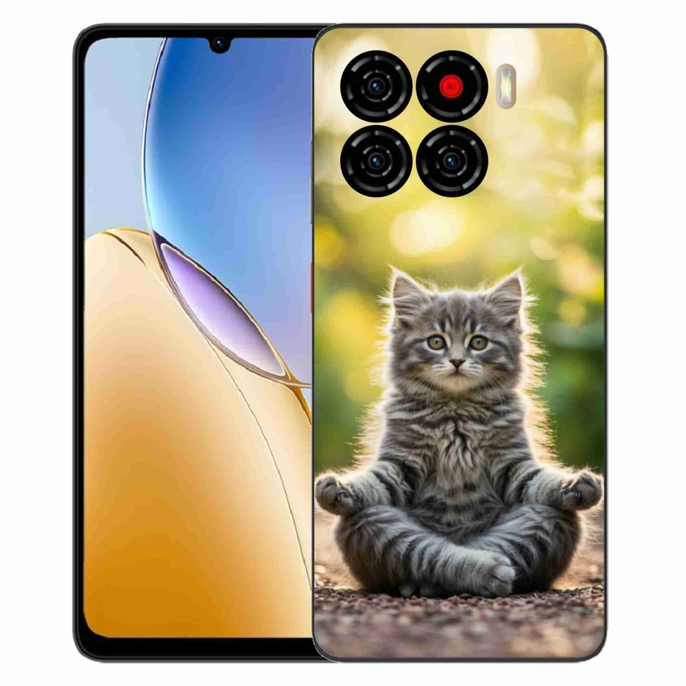 Gelový kryt mmCase na ZTE Blade A56 - meditující kotě