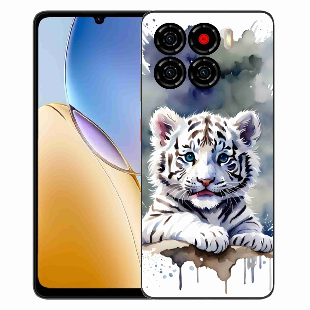 Gelový kryt mmCase na ZTE Blade A56 - mládě bílého tygra