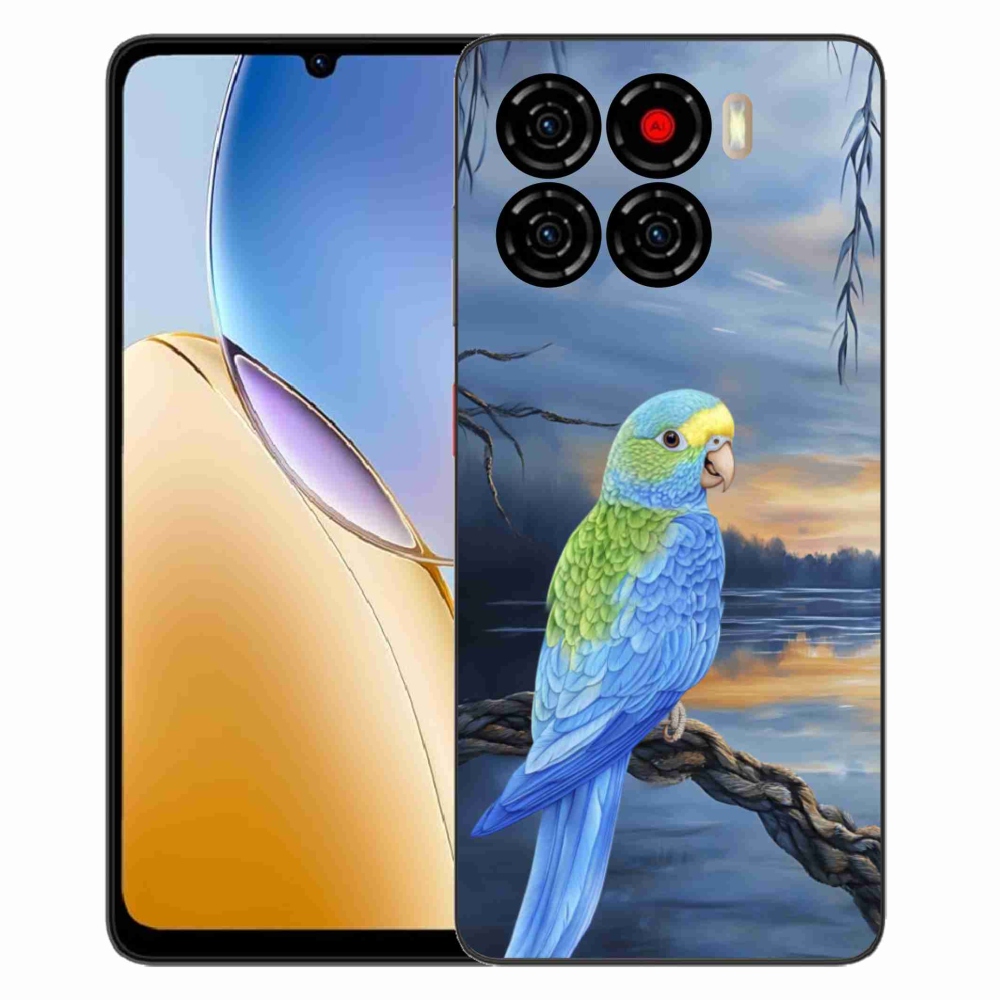 Gelový kryt mmCase na ZTE Blade A56 - modrý papoušek