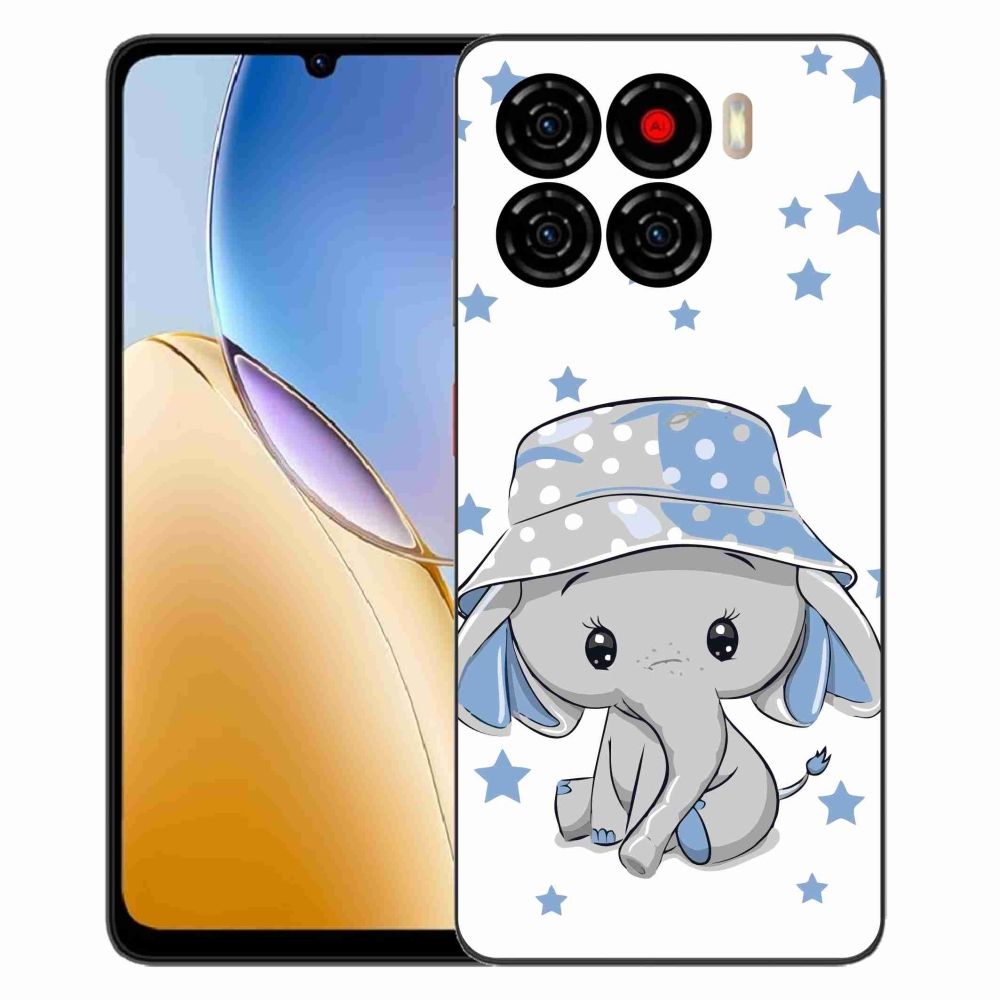Gelový kryt mmCase na ZTE Blade A56 - modrý slon