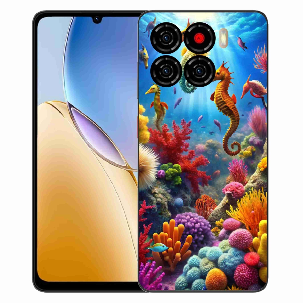 Gelový kryt mmCase na ZTE Blade A56 - mořský svět 3