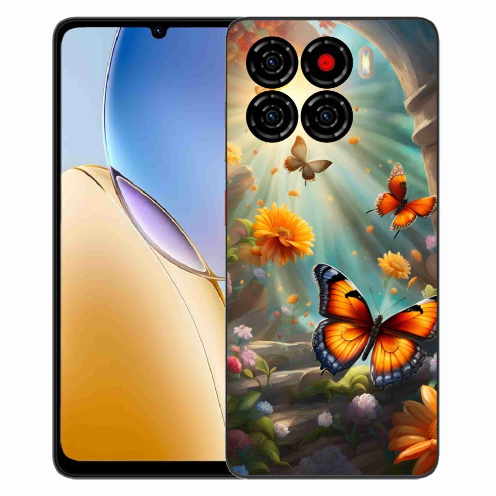 Gelový kryt mmCase na ZTE Blade A56 - motýlí zahrada 2