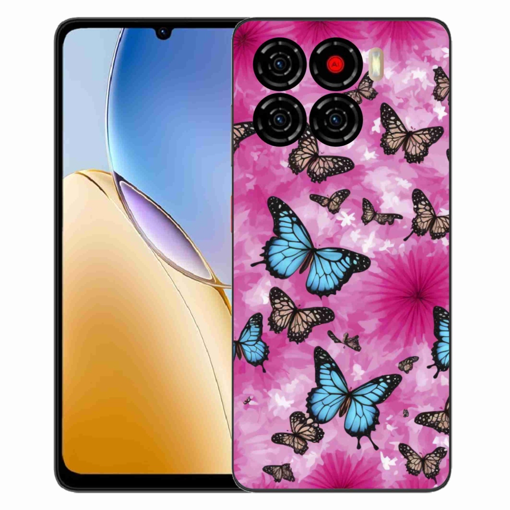 Gelový kryt mmCase na ZTE Blade A56 - motýlí zahrada