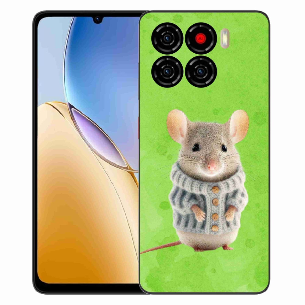 Gelový kryt mmCase na ZTE Blade A56 - myška ve svetru