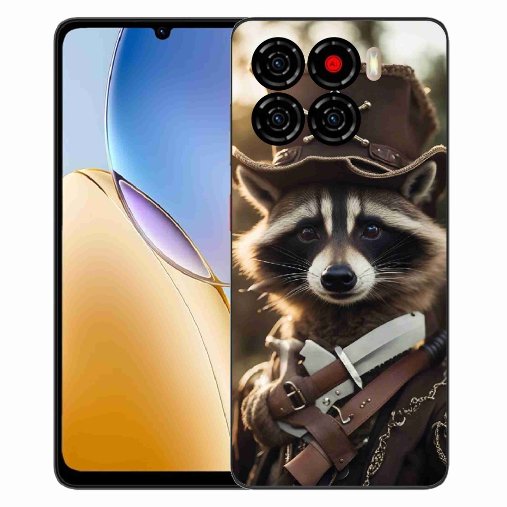 Gelový kryt mmCase na ZTE Blade A56 - mýval v uniformě