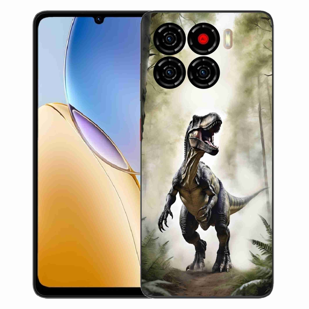 Gelový kryt mmCase na ZTE Blade A56 - naštvaný T-Rex