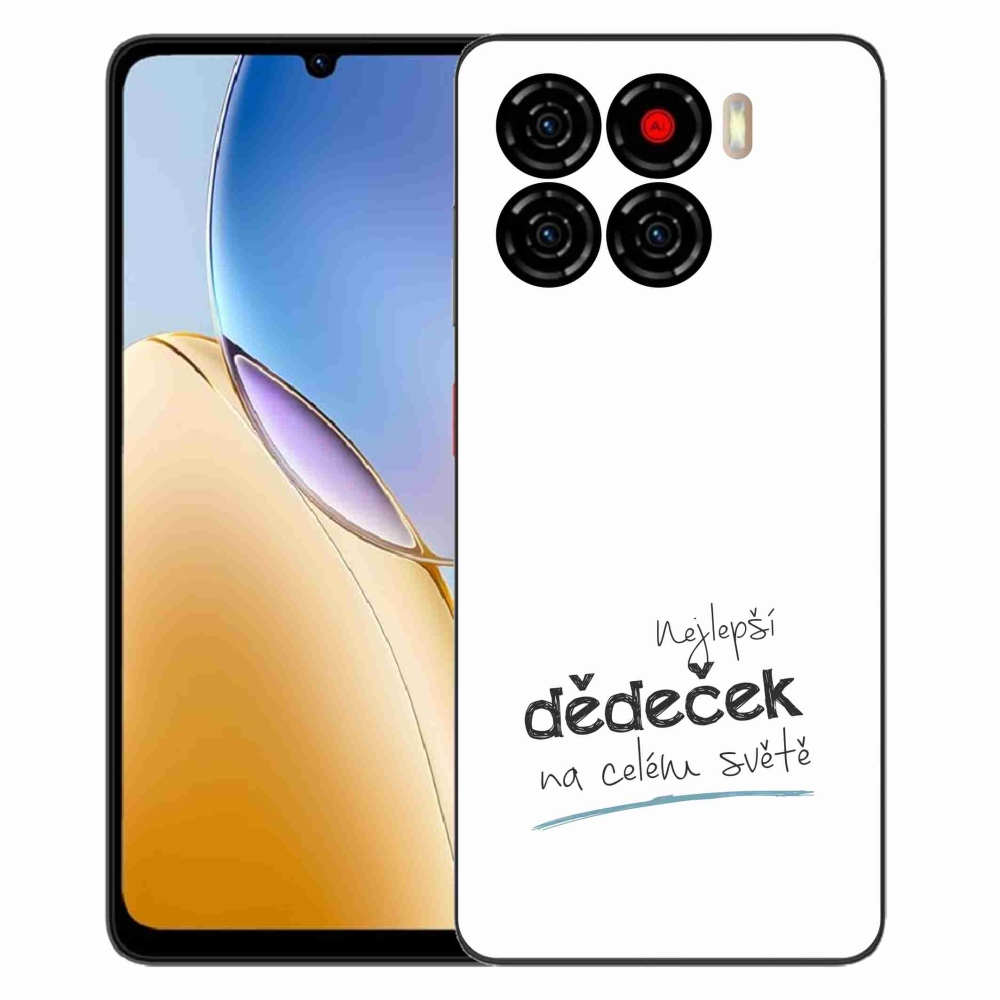 Gelový kryt mmCase na ZTE Blade A56 - nejlepší dědeček 3 bílé pozadí