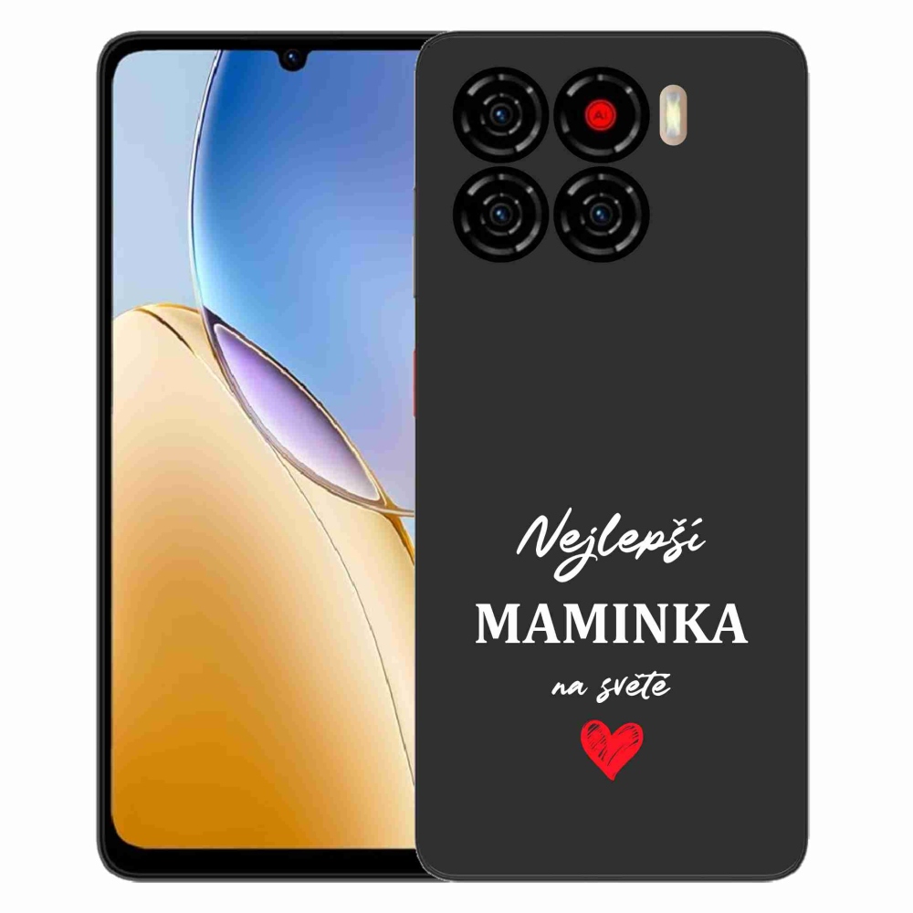 Gelový kryt mmCase na ZTE Blade A56 - nejlepší maminka 1 černé pozadí