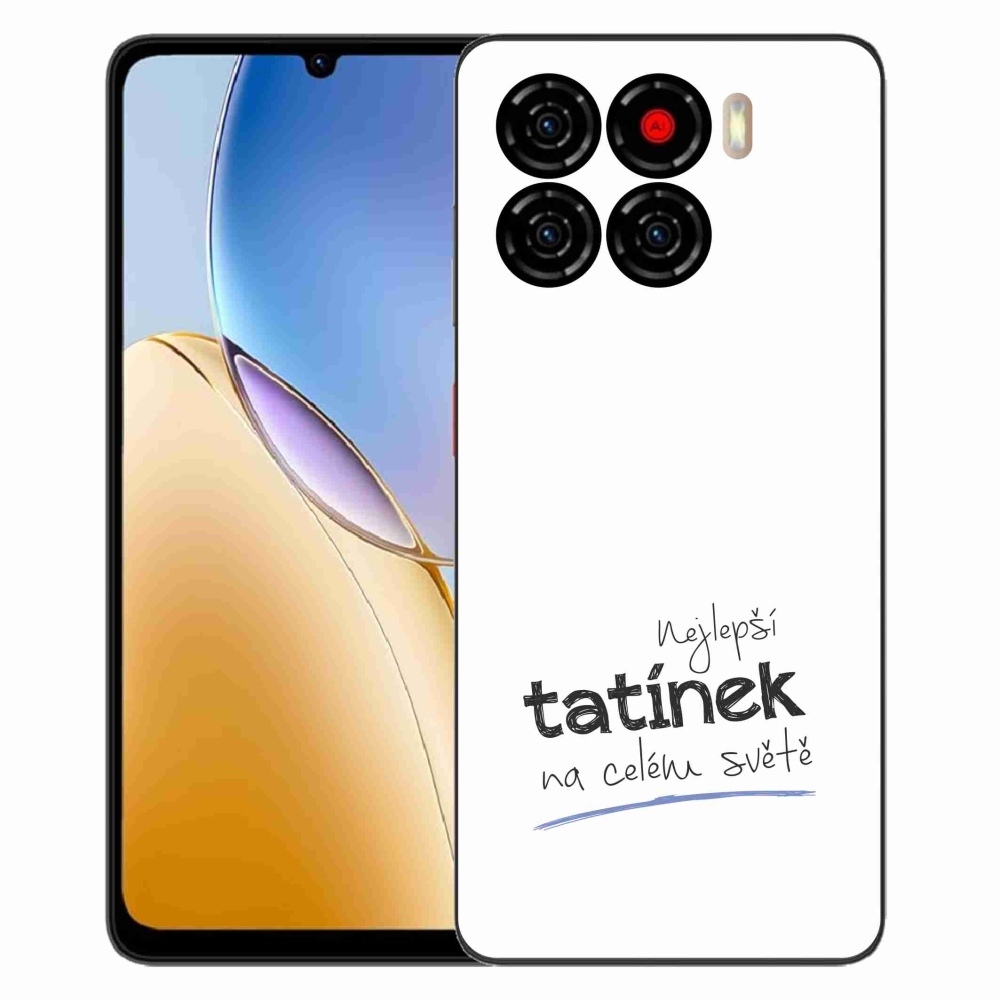 Gelový kryt mmCase na ZTE Blade A56 - nejlepší tatínek 4 bílé pozadí
