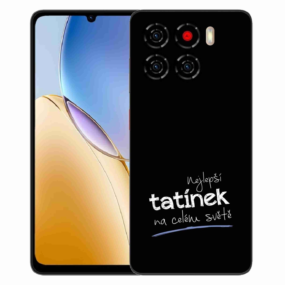Gelový kryt mmCase na ZTE Blade A56 - nejlepší tatínek 4 černé pozadí