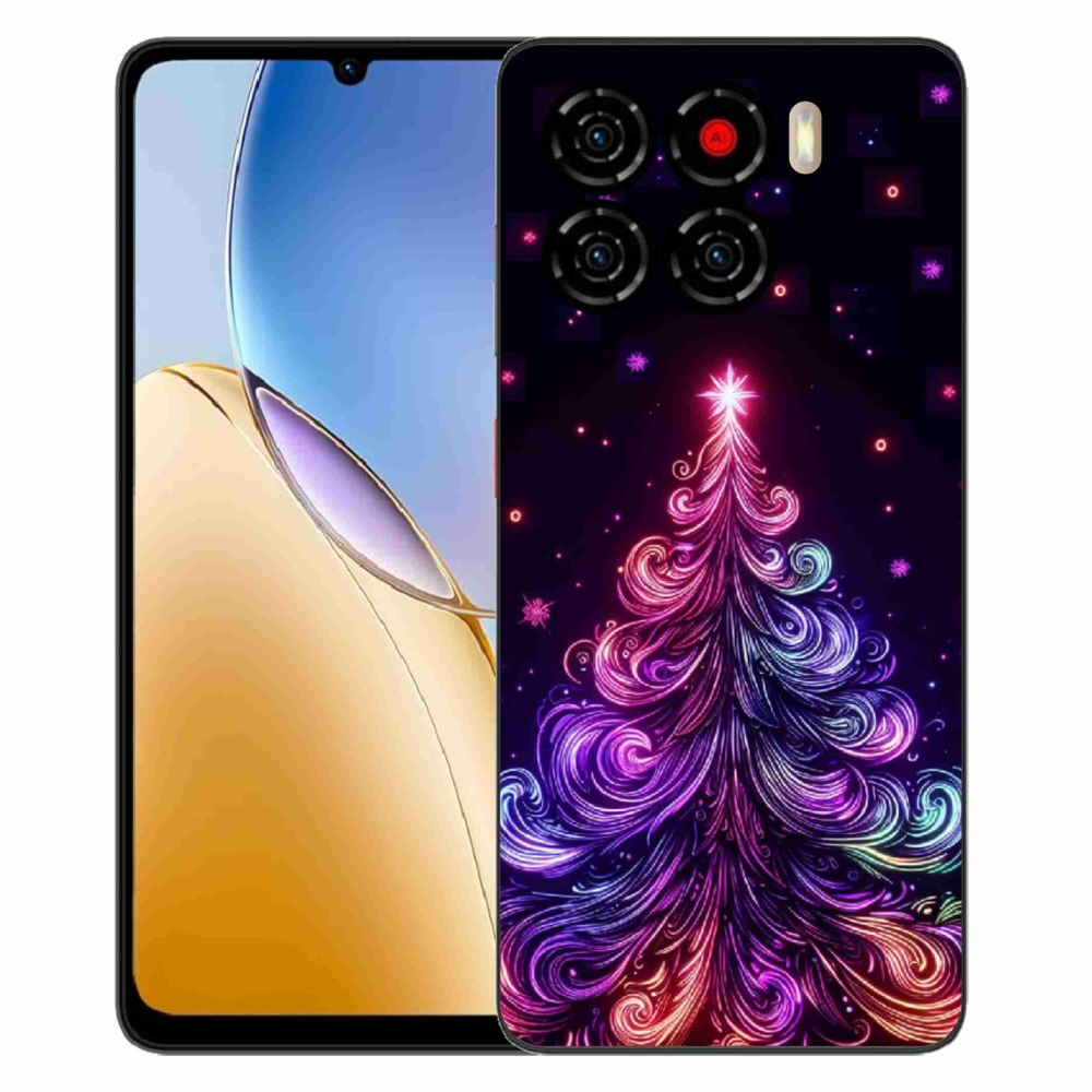 Gelový kryt mmCase na ZTE Blade A56 - neonový vánoční stromek 1