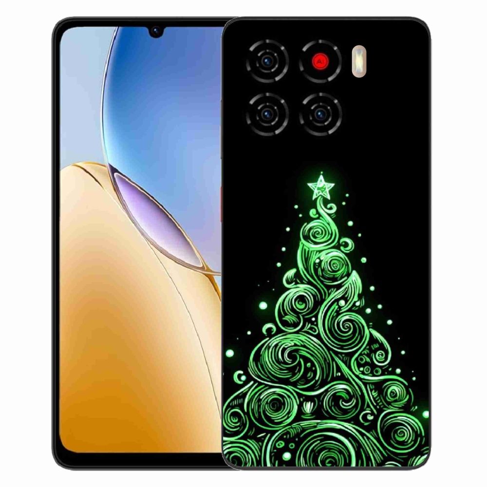 Gelový kryt mmCase na ZTE Blade A56 - neonový vánoční stromek 3