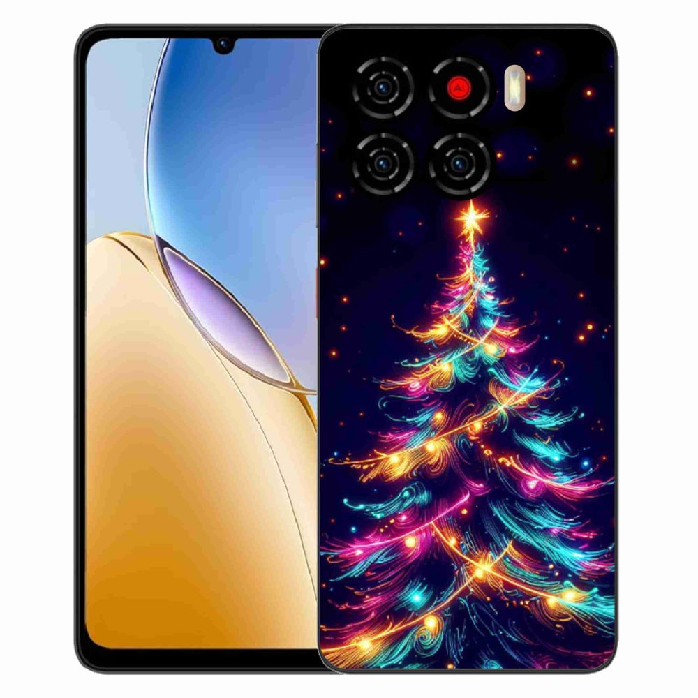 Gelový kryt mmCase na ZTE Blade A56 - neonový vánoční stromek