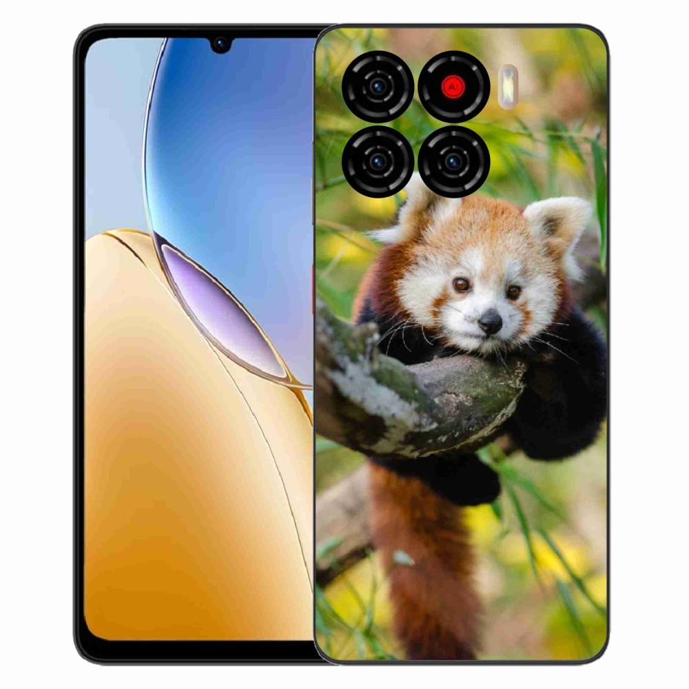 Gelový kryt mmCase na ZTE Blade A56 - panda červená