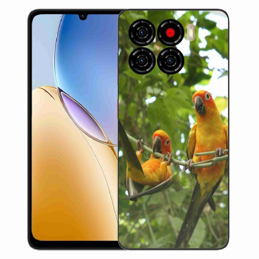 Gelový kryt mmCase na ZTE Blade A56 - papoušci aratingy