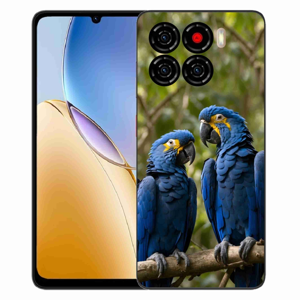Gelový kryt mmCase na ZTE Blade A56 - papouščí duo