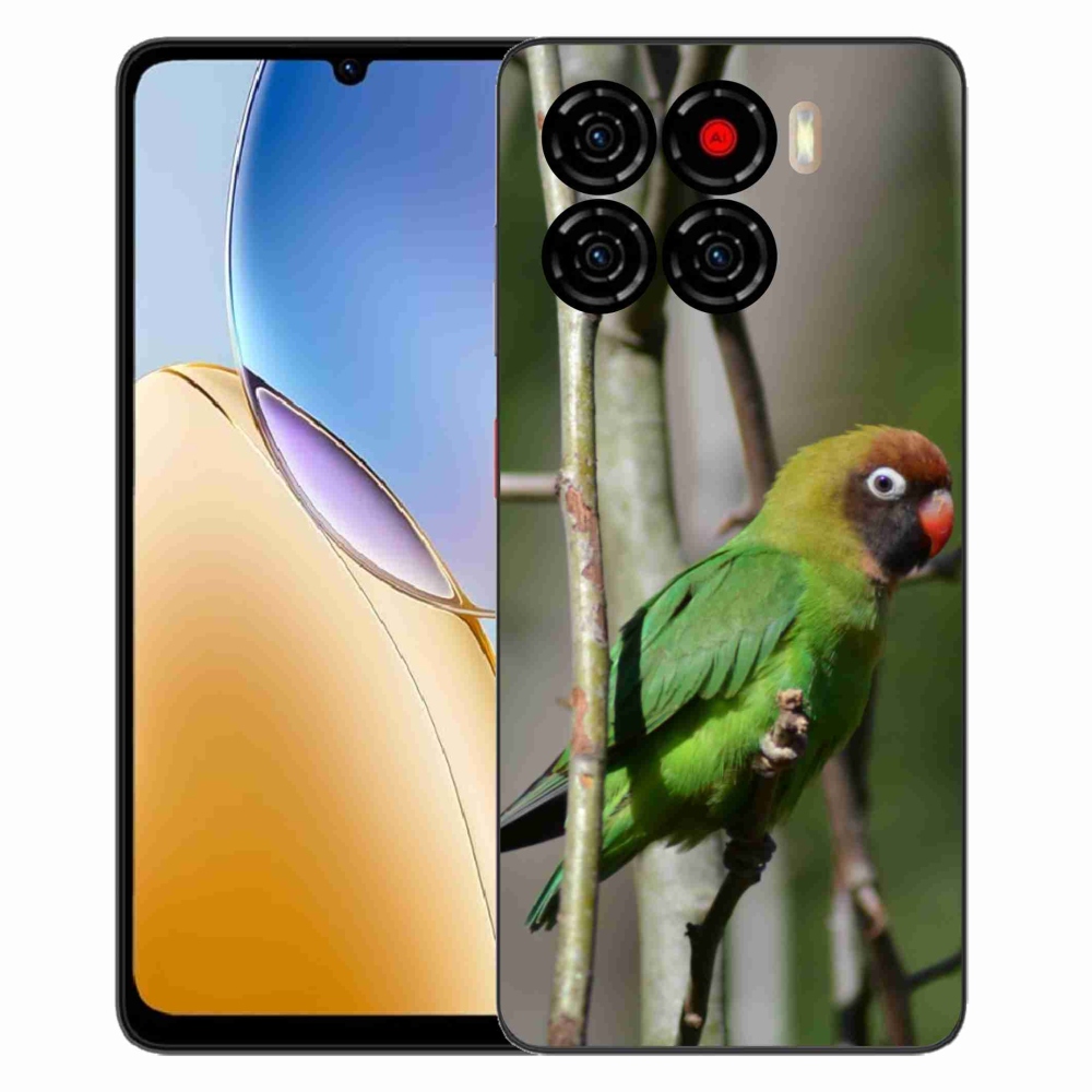 Gelový kryt mmCase na ZTE Blade A56 - papoušek agapornis