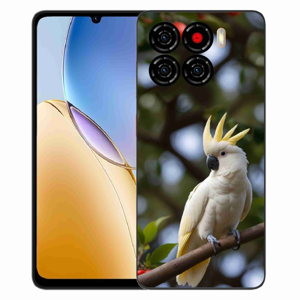 Gelový kryt mmCase na ZTE Blade A56 - papoušek kakadu 3