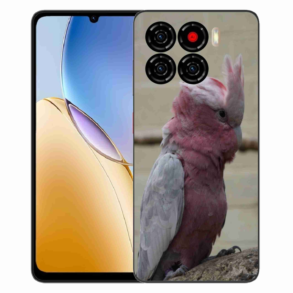 Gelový kryt mmCase na ZTE Blade A56 - papoušek kakadu růžový