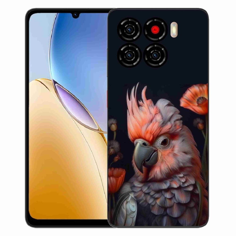 Gelový kryt mmCase na ZTE Blade A56 - papoušek kakadu v barvách