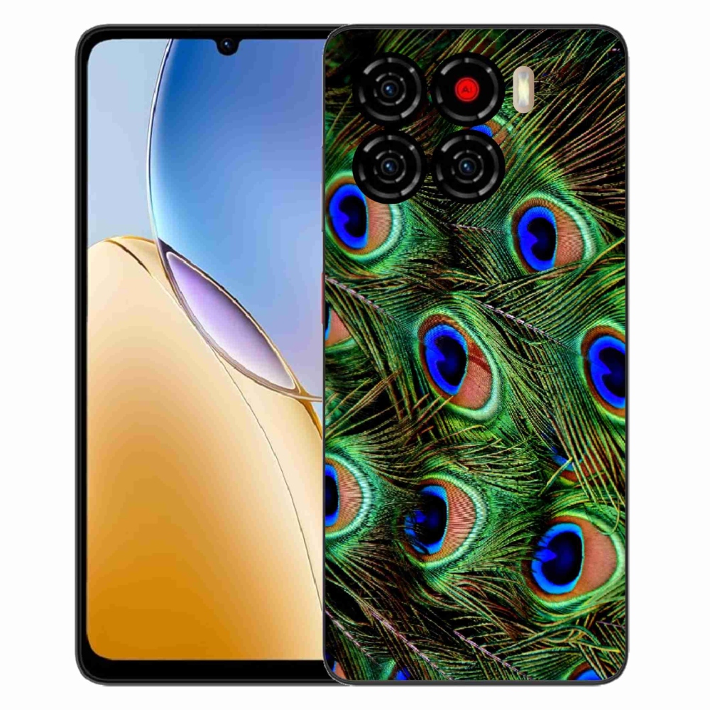 Gelový kryt mmCase na ZTE Blade A56 - paví peří