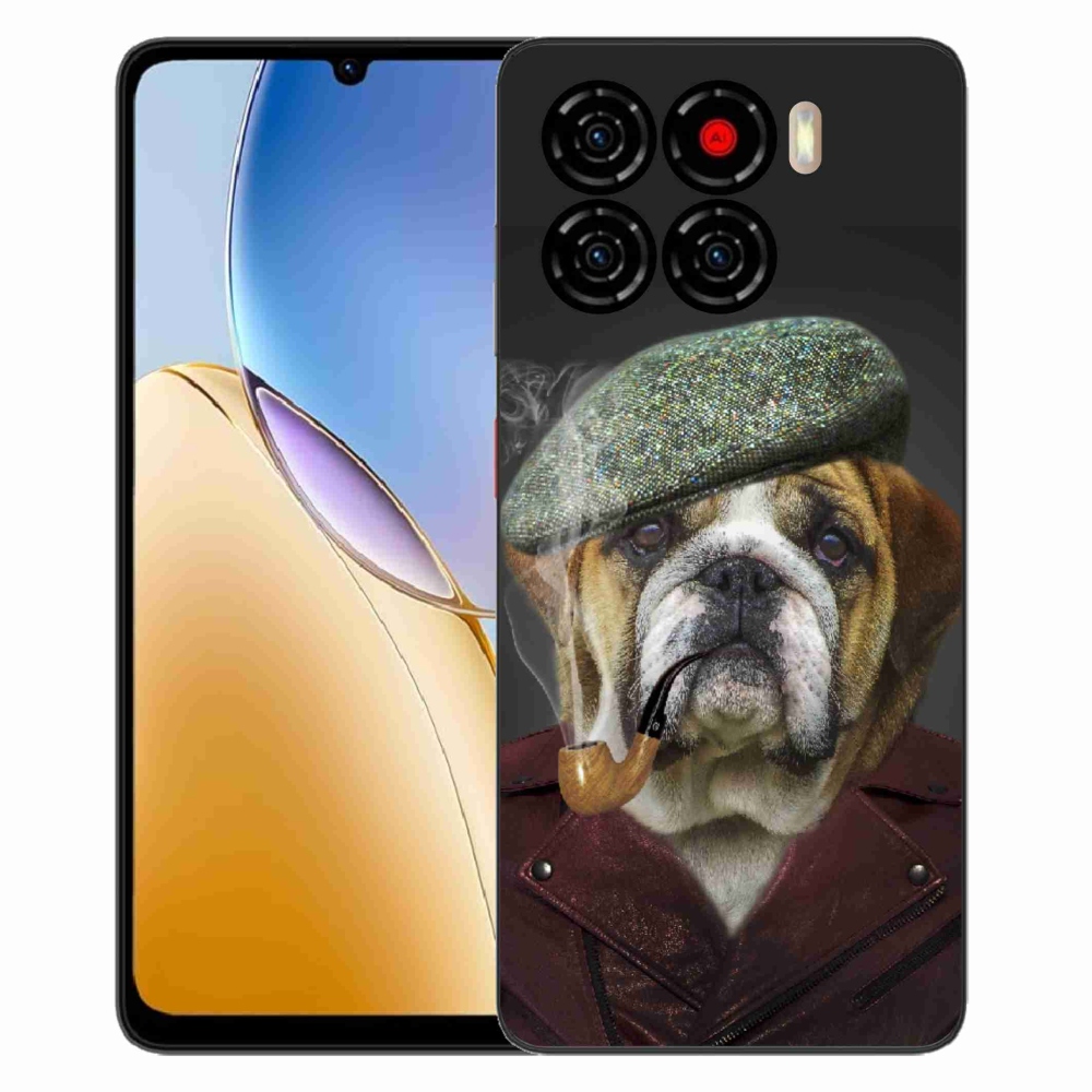 Gelový kryt mmCase na ZTE Blade A56 - pes s fajfkou