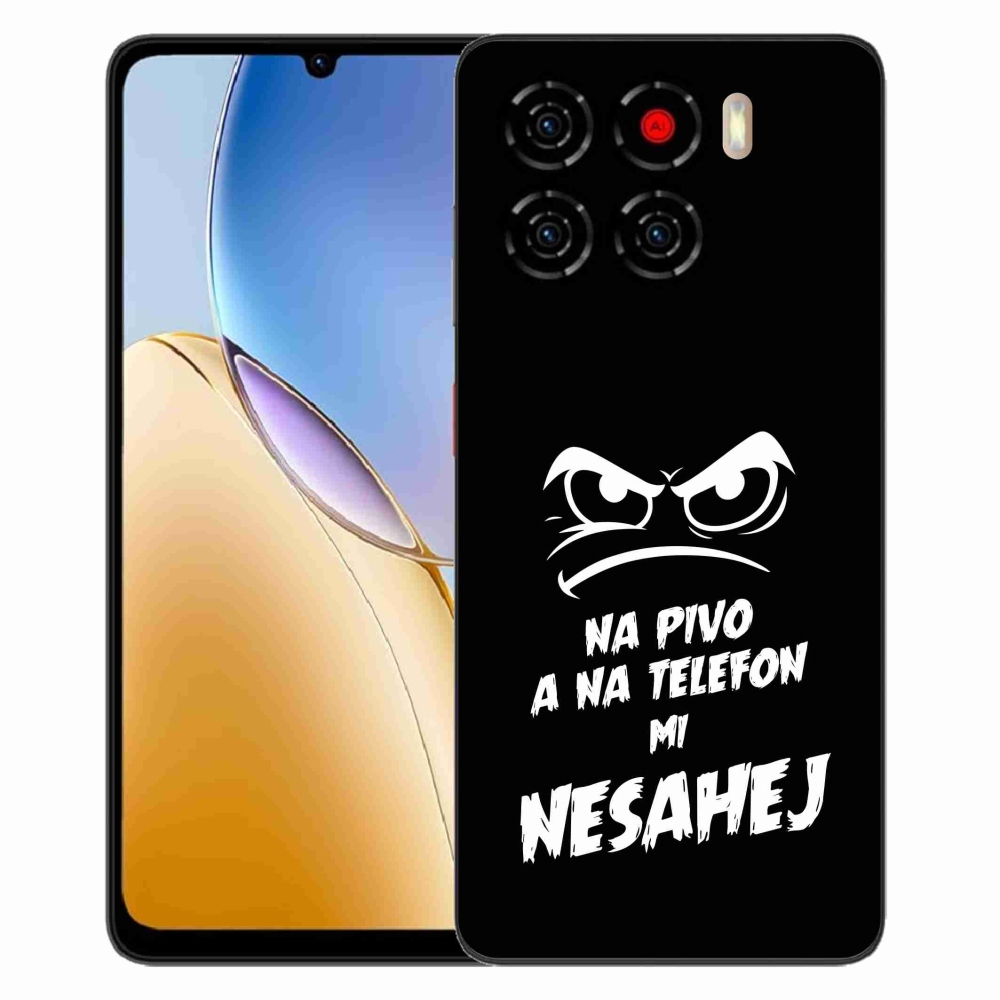 Gelový kryt mmCase na ZTE Blade A56 - pivní motiv 2 černé pozadí