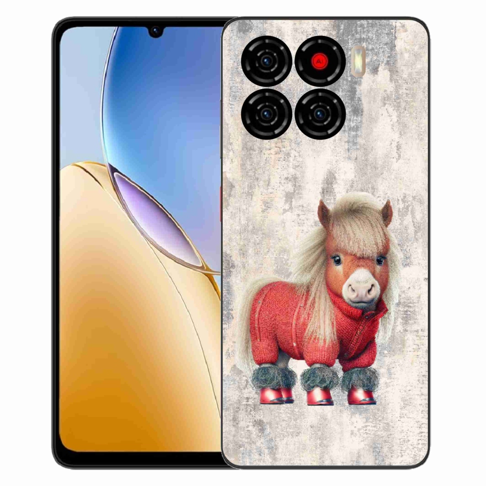 Gelový kryt mmCase na ZTE Blade A56 - poník ve svetru