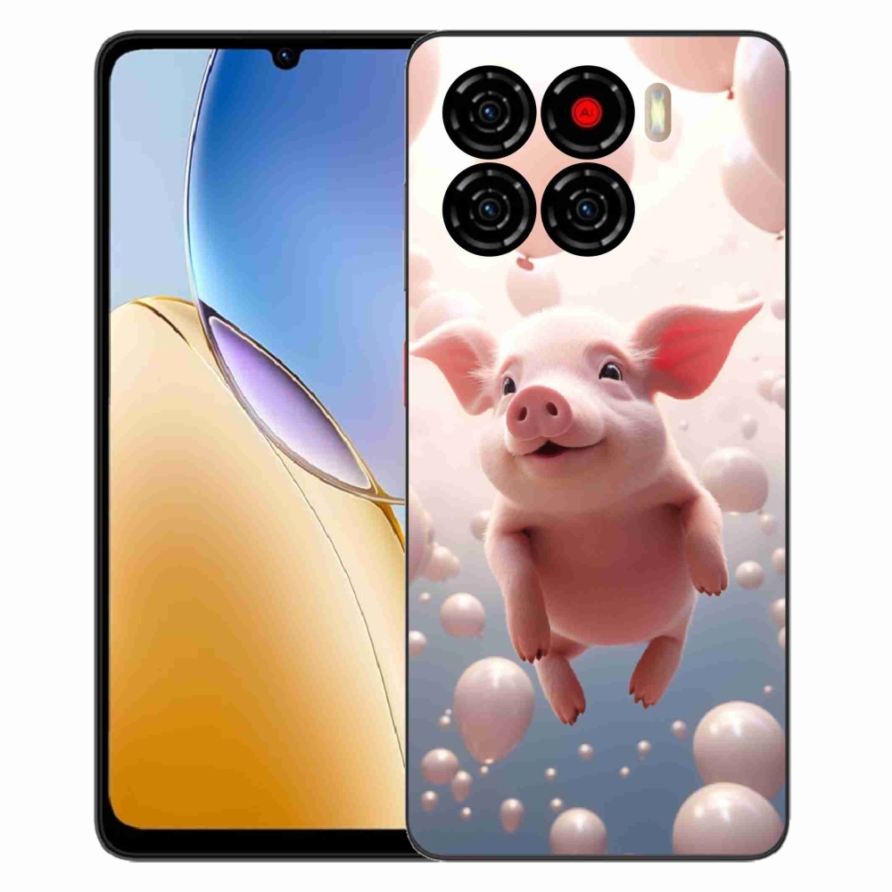 Gelový kryt mmCase na ZTE Blade A56 - prasátko s balónky