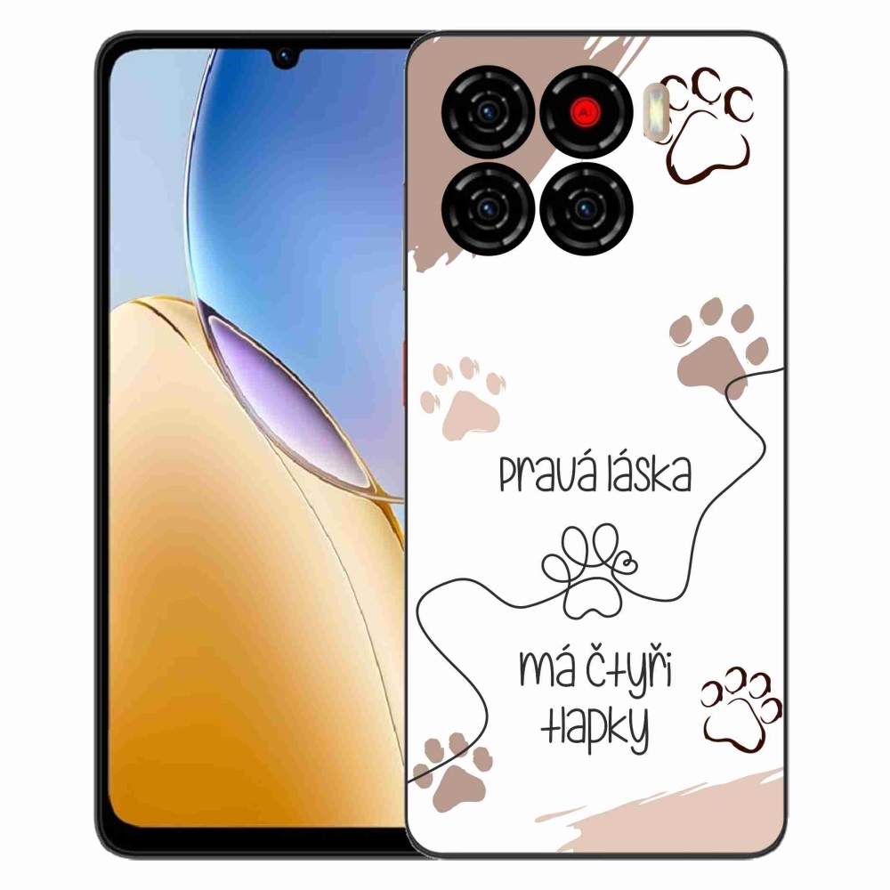 Gelový kryt mmCase na ZTE Blade A56 - psí motiv 1 bílé pozadí