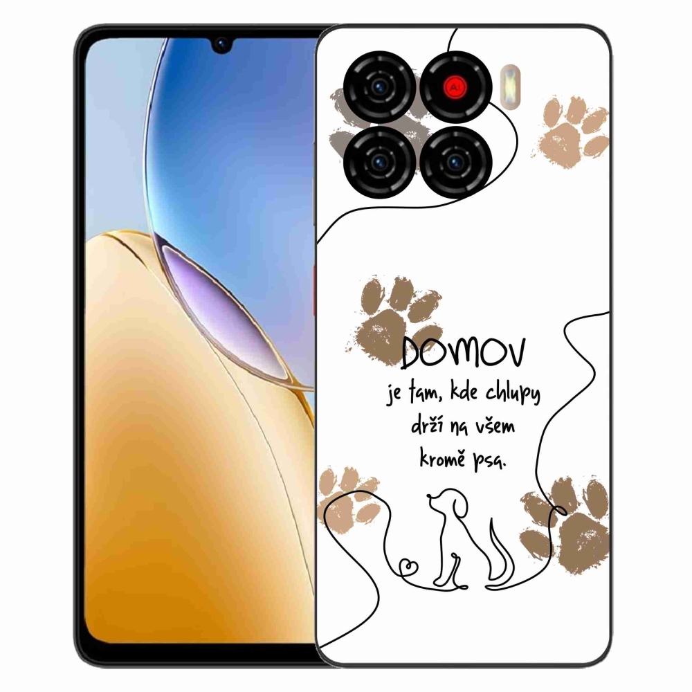 Gelový kryt mmCase na ZTE Blade A56 - psí motiv bílé pozadí