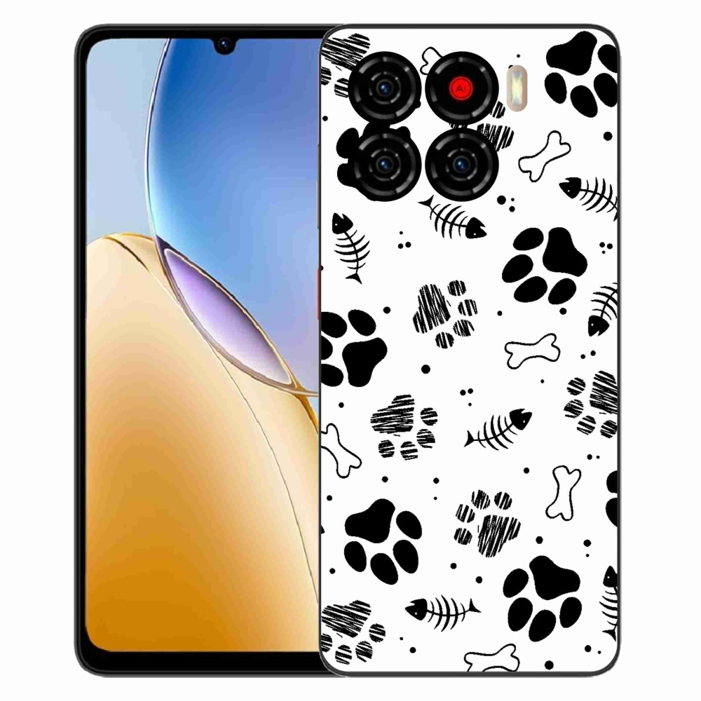 Gelový kryt mmCase na ZTE Blade A56 - psí tlapky 1