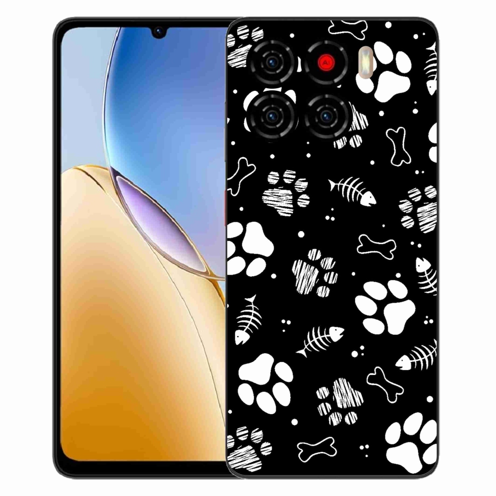Gelový kryt mmCase na ZTE Blade A56 - psí tlapky