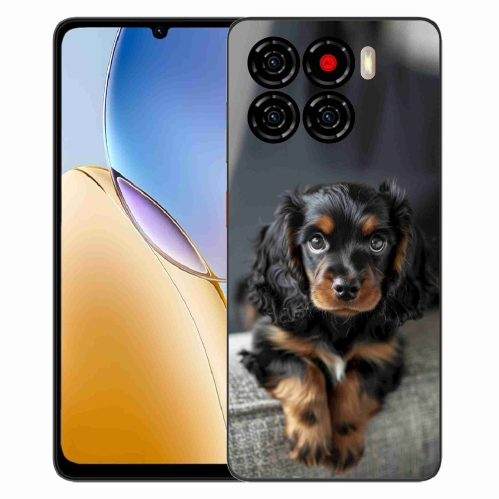 Gelový kryt mmCase na ZTE Blade A56 - roztomilý dlouhosrstý jezevčík