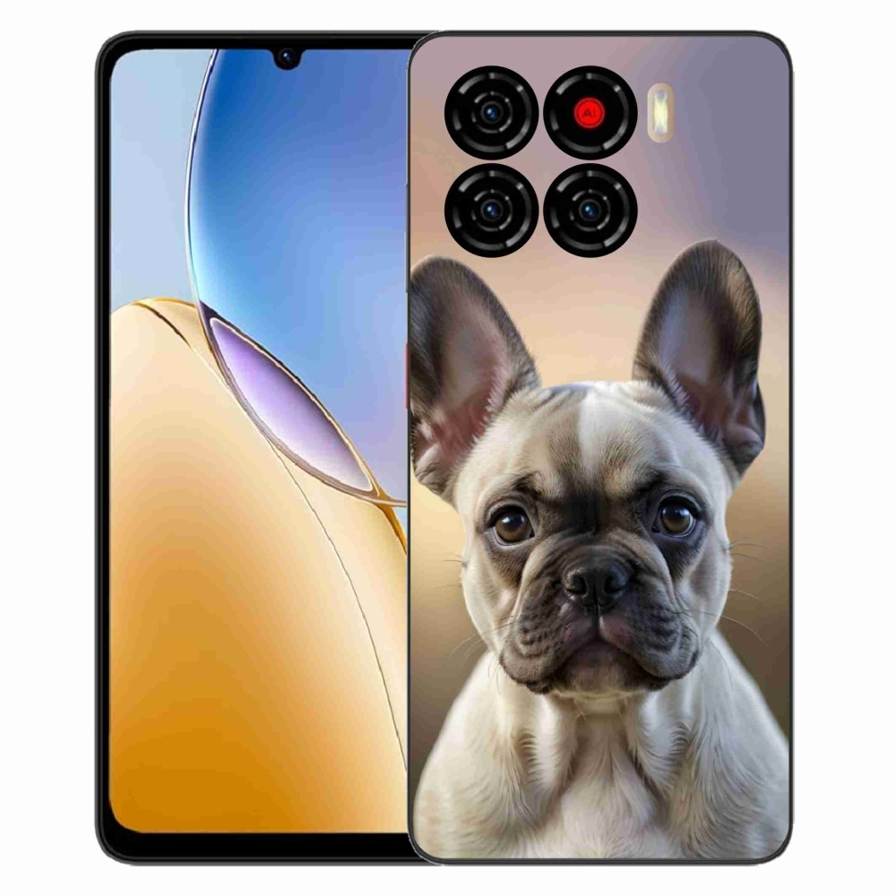 Gelový kryt mmCase na ZTE Blade A56 - roztomilý francouzský buldoček
