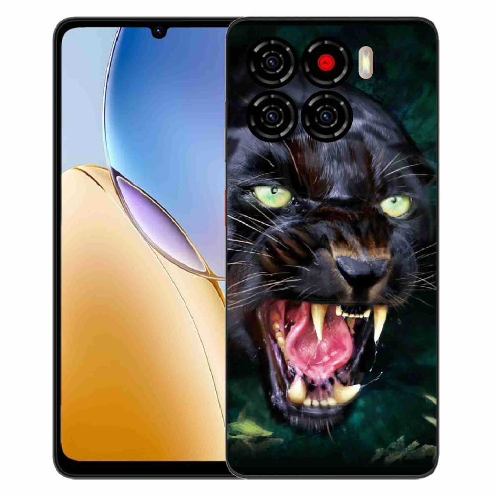 Gelový kryt mmCase na ZTE Blade A56 - rozzuřený černý panter