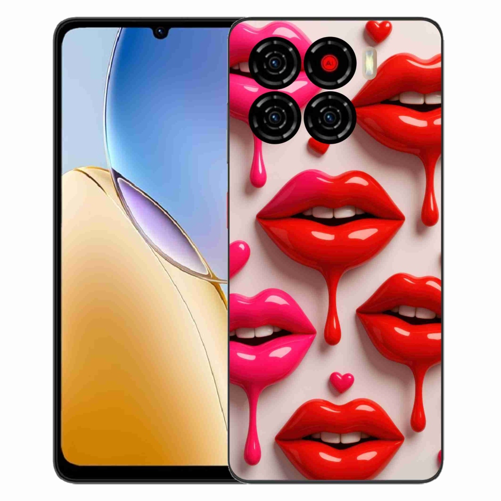 Gelový kryt mmCase na ZTE Blade A56 - rty 2
