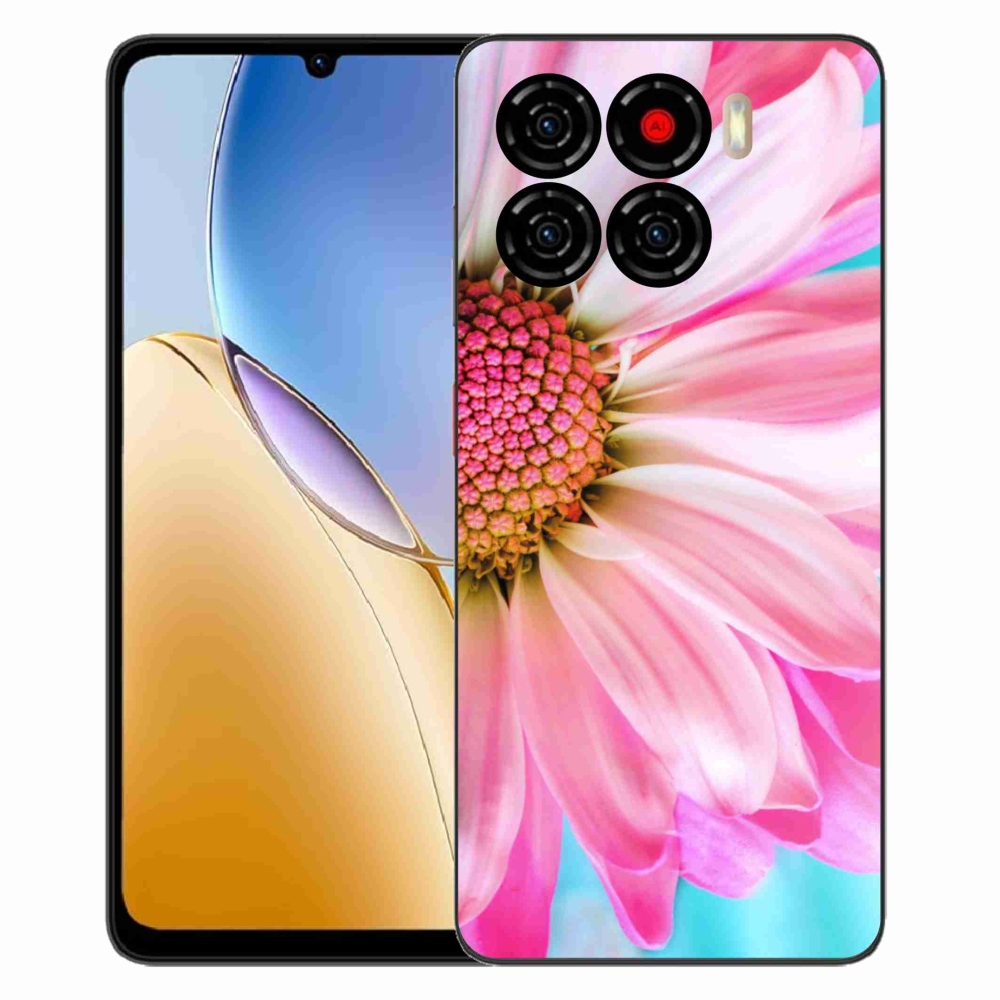 Gelový kryt mmCase na ZTE Blade A56 - růžová květina