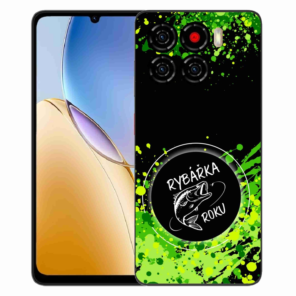 Gelový kryt mmCase na ZTE Blade A56 - rybářka roku černé pozadí