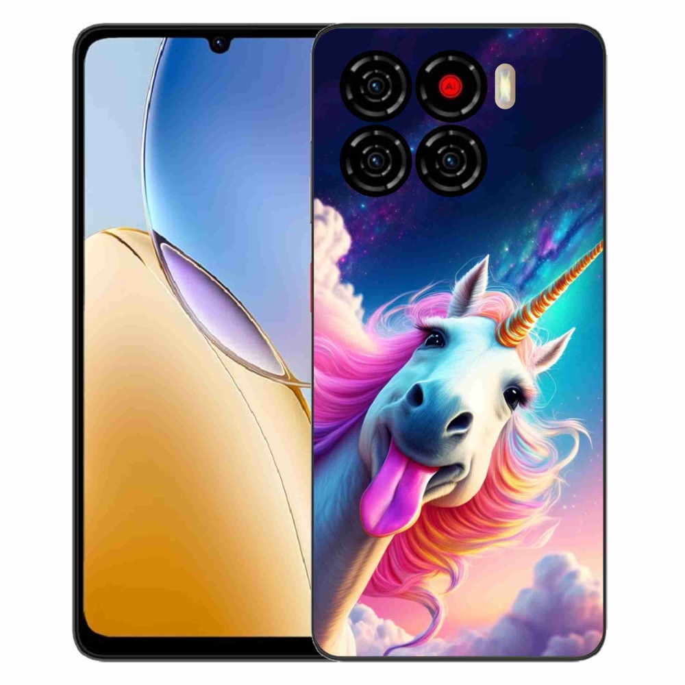 Gelový kryt mmCase na ZTE Blade A56 - šílený jednorožec